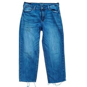 Signature by Levi Strauss High Rise Slim Crop Jeans 8 / W29 Medium Wash